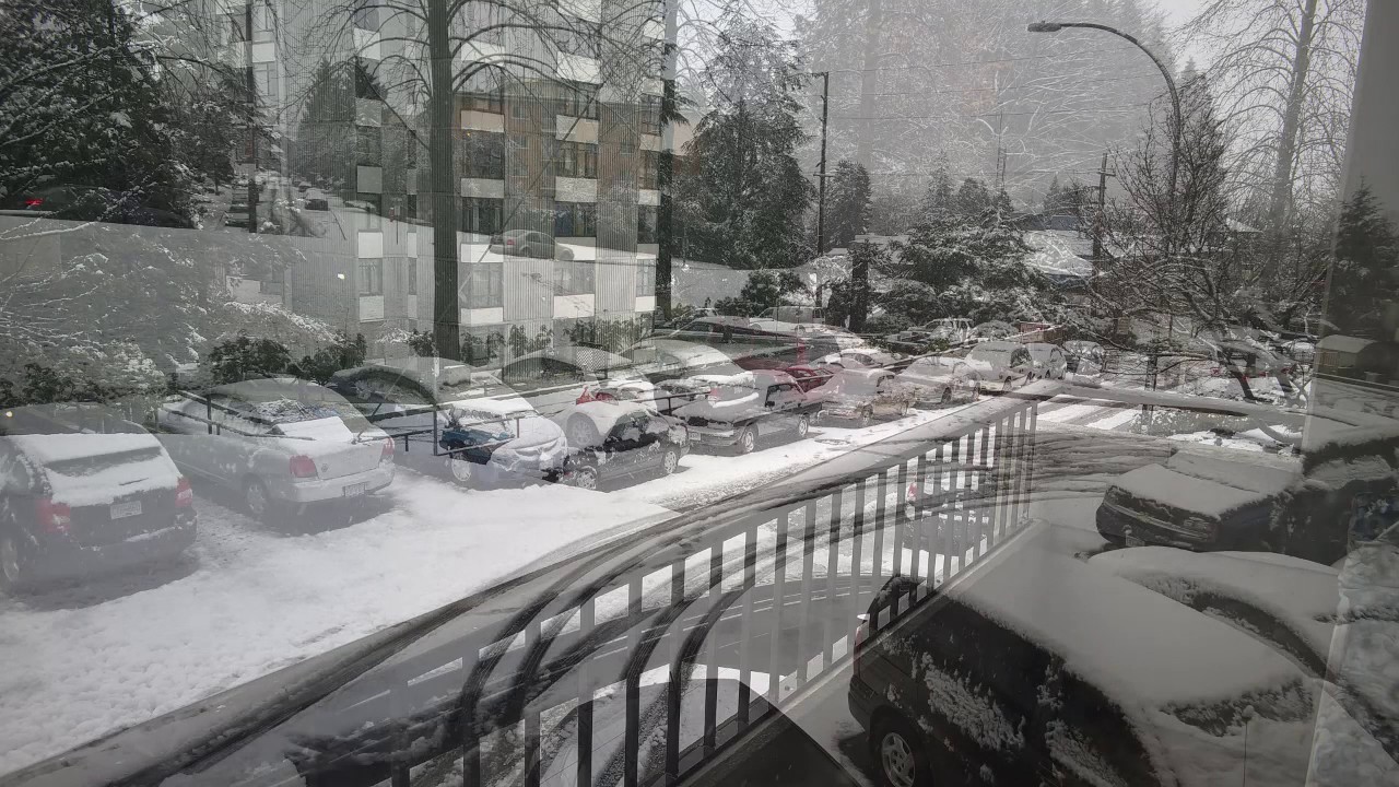 Snow in New Westminster YouTube