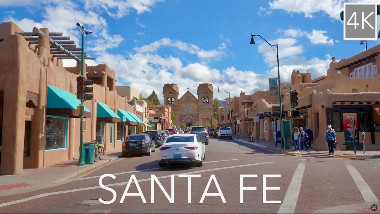 ‘The City Different’ 4K Driving Tour -  Santa Fe New Mexico Drive
