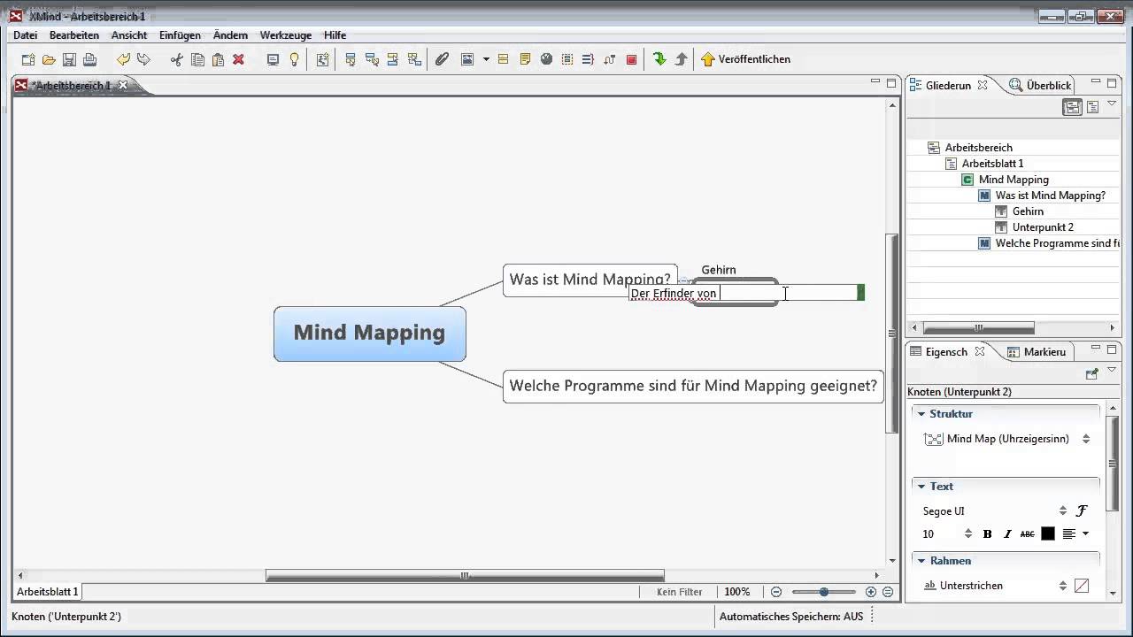 Mind Mapping mit XMind - so geht's - YouTube