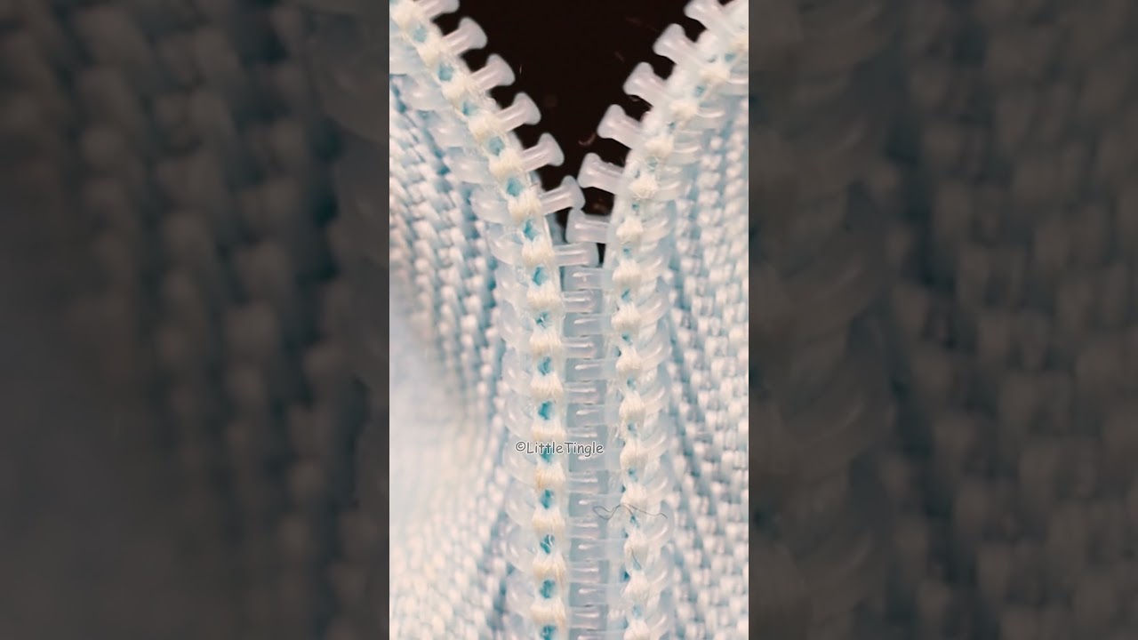 Zipper in Macro ASMR Satisfying Sounds 