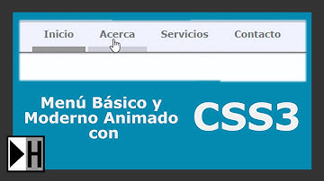 Como hacer un Menú Basico y Moderno con HTML5 y CSS3