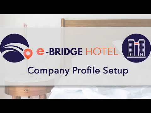 Company Profile Setup in e-Bridge Hotel
