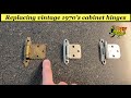 Replace vintage Amerock cabinet door hinges - 1960/1970