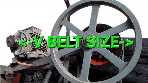 how to calculate v belt size ? , very simple method(part1)