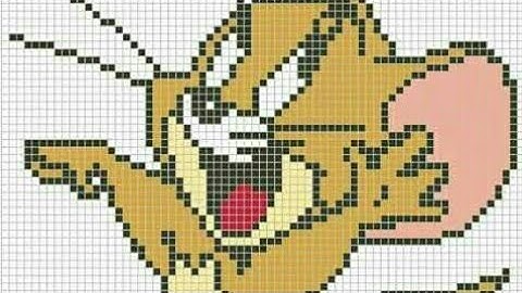 Tom & Jerry graph knitting pattern /  graph design