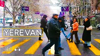Driving Tour in Yerevan, Armenia, Snowy Streets, Jan 25, 2024, 4K 60fps