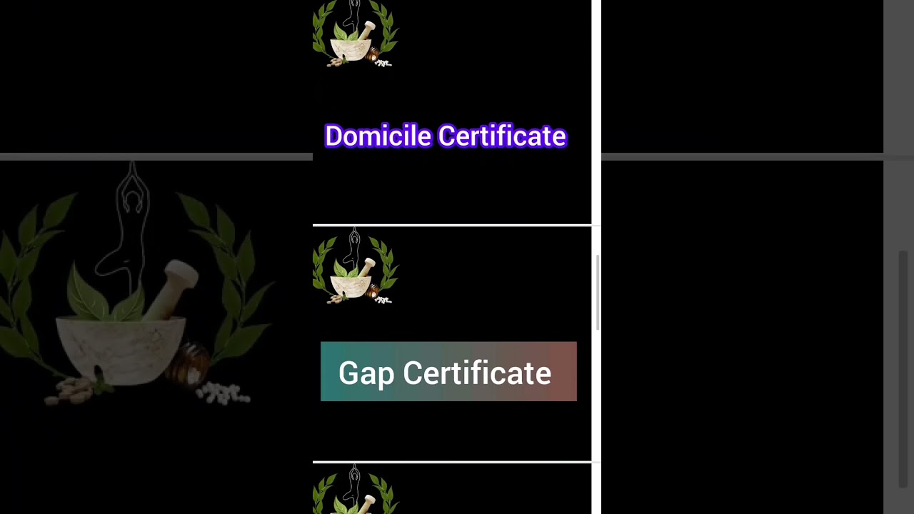 Mp Ayush counselling Required Documents for Admission 