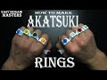How to make Akatsuki rings from paper. Origami Akatsuki Ring. (Easy Origami-Master)