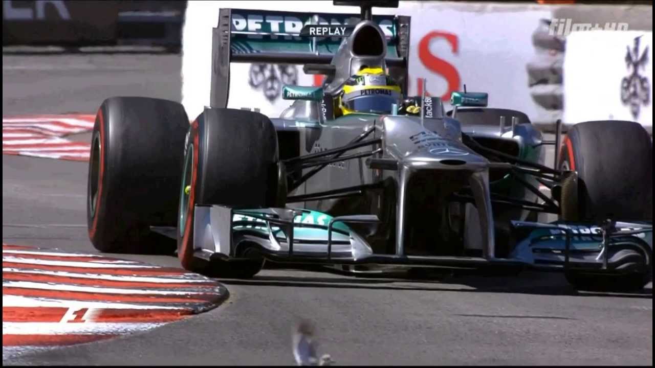 Bird escapes from Rosberg Monaco 2013