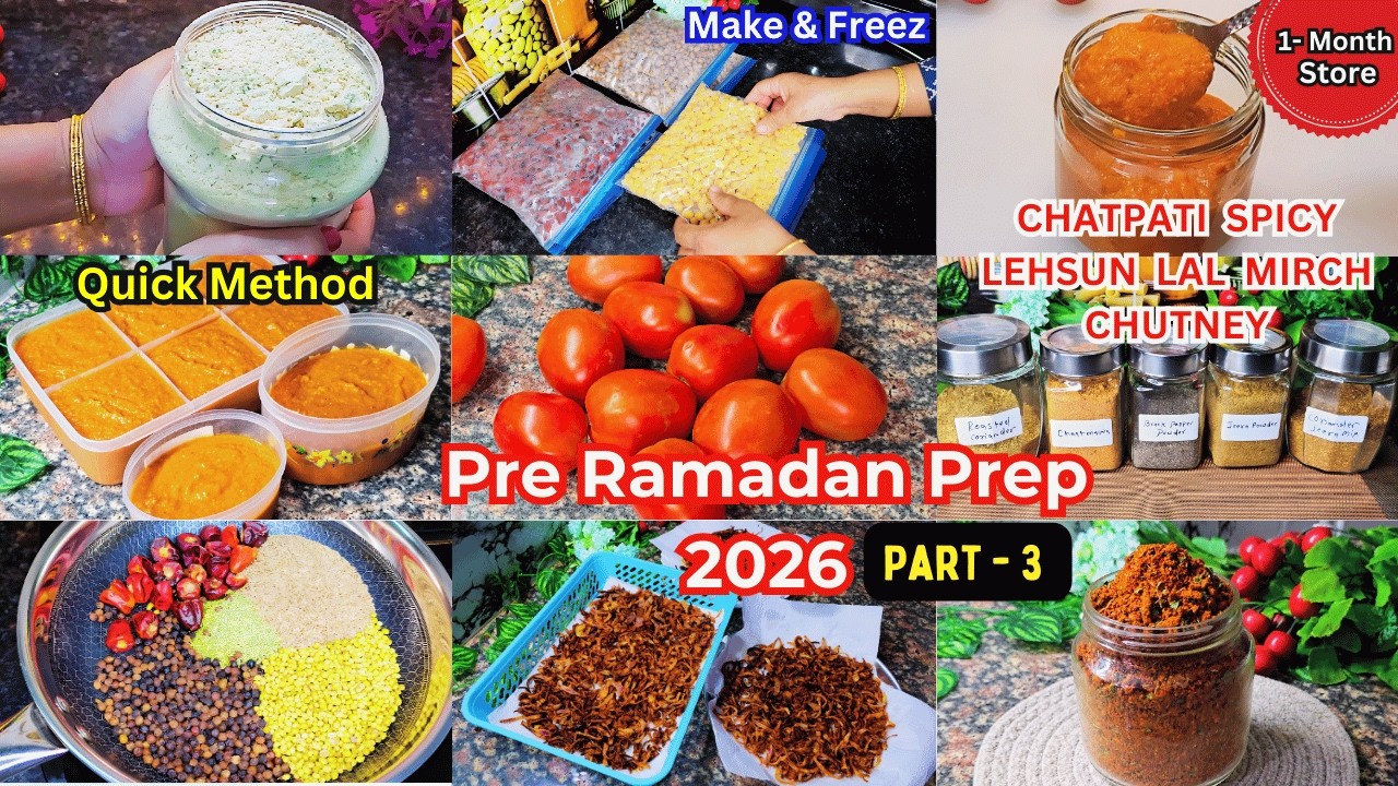 Ramzan Special Make & Store 2026 | Homemade Masale, Pakora Mix & Complete Ramadan Prep! 🌙