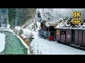 8k ultrar  mocanita steam train maramures romania