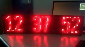 Jam Digital Arduino Panel Led P10