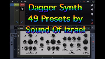 Dagger Synth - 49 NEW Presets by Sound Of Izrael - Let