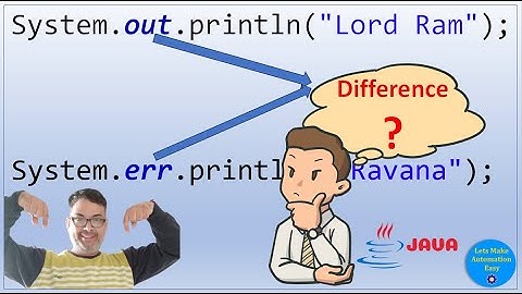 Difference Between System.out.println and System.err.println  | Pradeep Nailwal