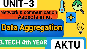 Data Aggregation in IoT | IoT Unit 3 Explained | AKTU B.Tech 4th Year | WSN Data Aggregation