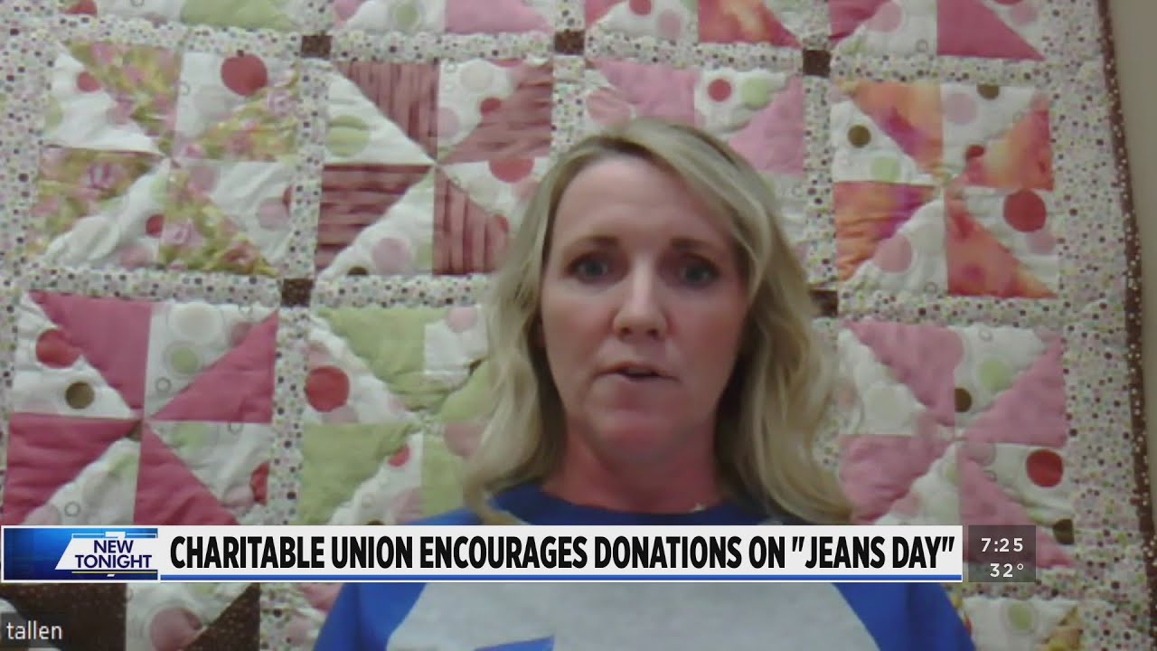 Charitable Union encourages donations for ‘Jeans Day’ - YouTube