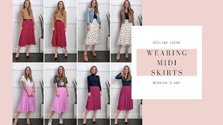 Get Dressed With Merrick: How to Wear Midi Skirts (Casual + Dressy Outfits)