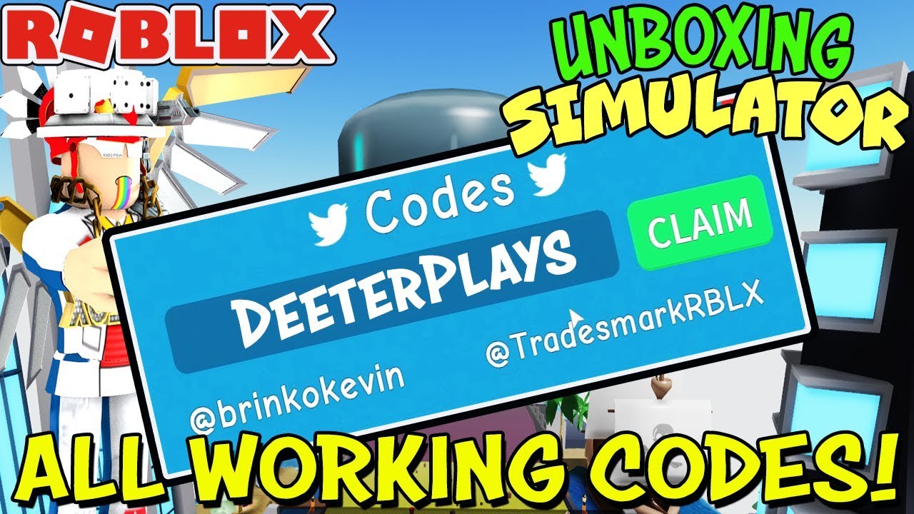 ALL WORKING CODES AND ALL AREAS IN UNBOXING SIMULATOR Roblox YouTube