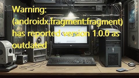 error androidx.fragment:fragment (androidx.fragment:fragment) has reported version 1.0.0 as outdated