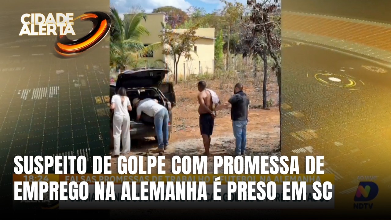 Polícia prende suspeito de golpes com emprego e futebol na Alemanha