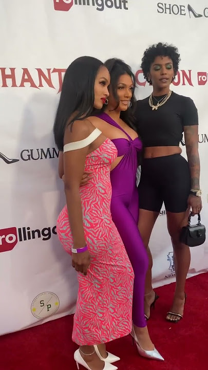 Lola Monroe, Shantel Jackson, & Asiah Azante on the @rollingout_official Red Carpet Cover Party!