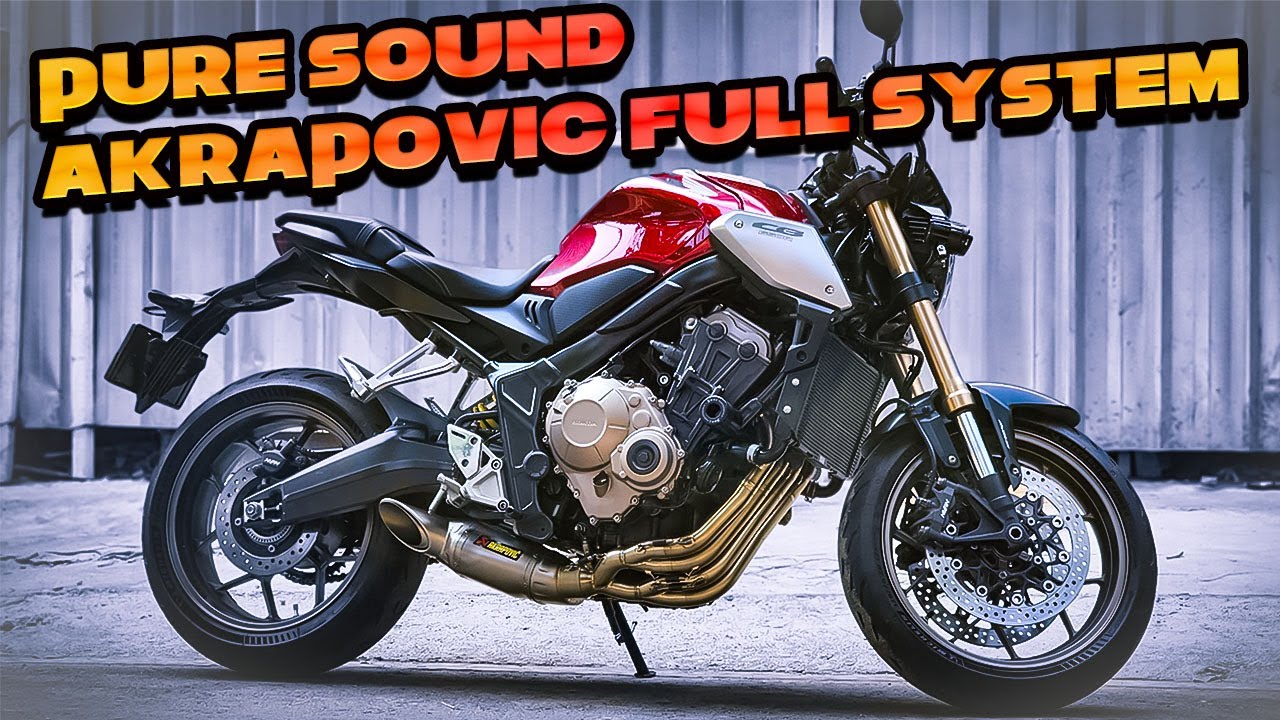 PURE SOUND ISH Honda CB650R Akrapovic Racing Line Titanium Full System ...