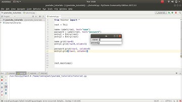 Python GUI Tutorial -  4 - GridLayout - GeometryManager
