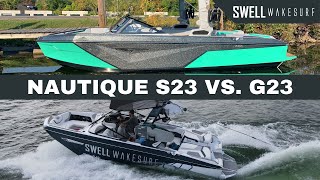 2022 Nautique S23 VS G23: Walkthru and Surf Demo - How Does It Compare??