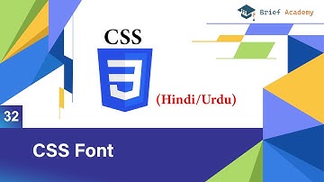 Css Font Tutorial in Hindi/Urdu