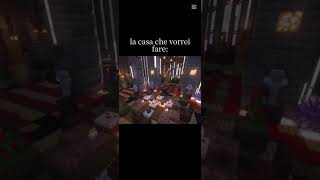 la casa che vorrei fare vs casa che faccio in minecraft #minecraft