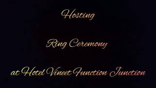 Anchor Garima Arora Hosting Ring Ceremony in Aligarh | Hotel Vineet Function Junction