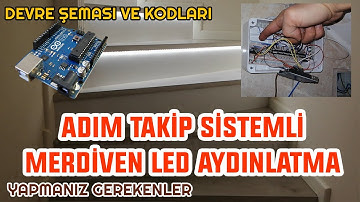 Merdiven Adım Takip Sistemi  - Devre - Gerekli Elemanlar - Kablolama