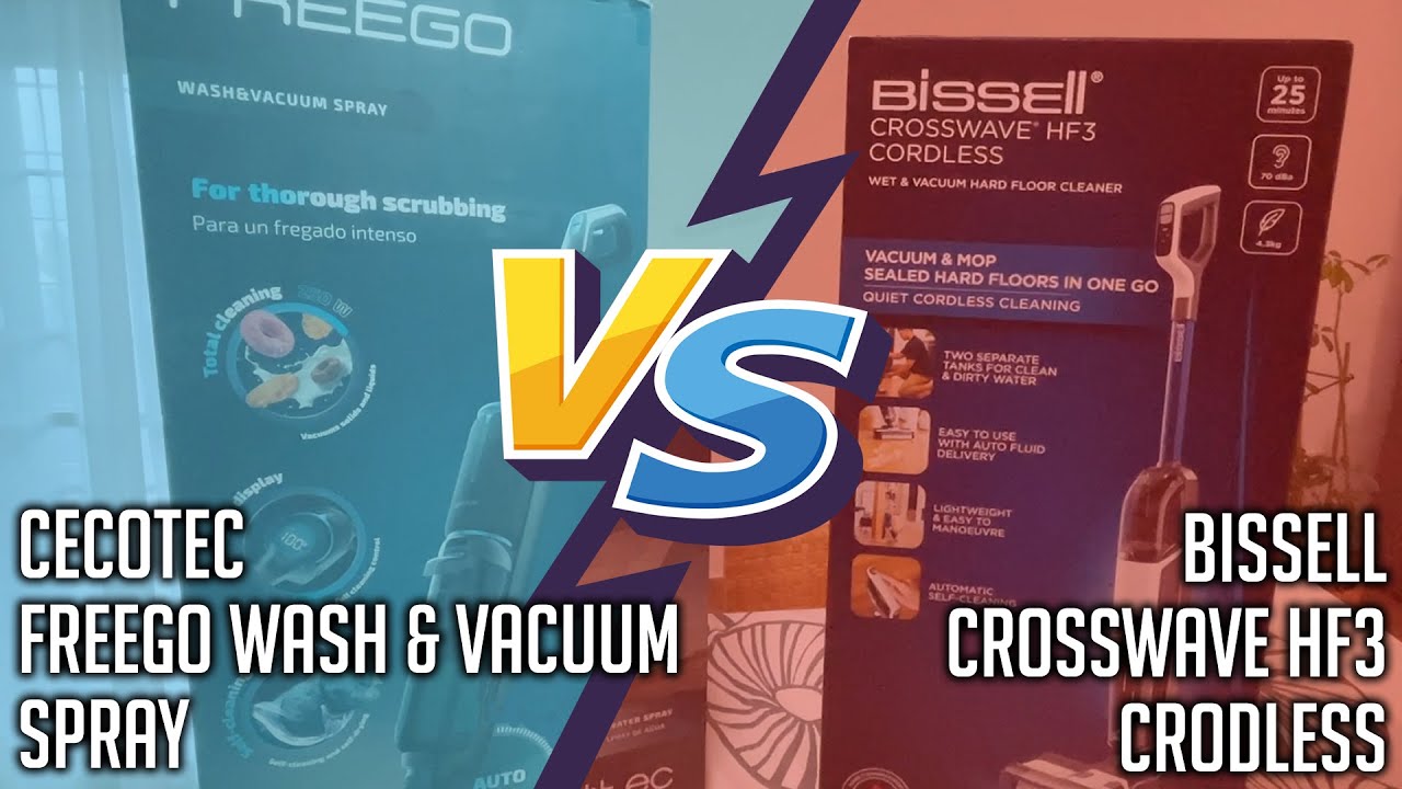 🧹 CECOTEC FREEGO WASH & VACUUM SPRAY VS BISSELL CROSSWAVE HF3 CORDLESS 