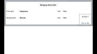 Tally Add On : Merging Stock Item in TallyPrime Software. screenshot 5