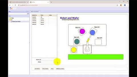 Start Easy Diagram wafer robot smartfactory visualization