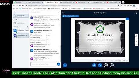 Kuliah DARING Algoritma & Struktur Data