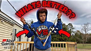 ABU GARCIA FISHING CHALLENGE!! | PRO MAX VS MAX PRO! (Winter Fishing)