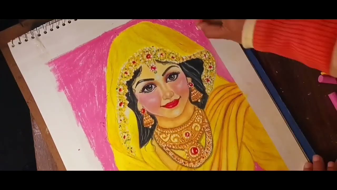 Radha Rani Beautiful Colour Drawing || 