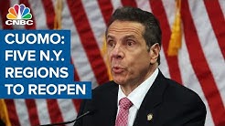 New York Gov. Andrew Cuomo expands phased reopening to five regions in the state