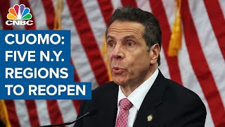 New York Gov. Andrew Cuomo expands phased reopening to five regions in the state