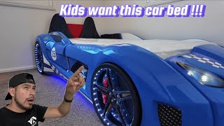 Car bed frame assemble process - ￼kids want this bed frame !!!