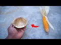 मक्का से बना कटोरा Bowl made from maize plants