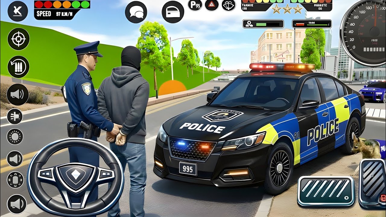 🚓 Police Car Chase Simulator 3D – Real City Cop Pursuit Gameplay (Android)
