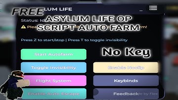*Script Asylum life Roblox* Auto Farm Exp,Auto Farm Credit,And More