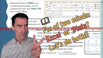 Excel Intro & Qualitative Graphs: Bar Graph (sect2.1)