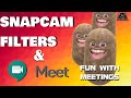 Google Meet and Snap Camera Filters | Fun with Meetings