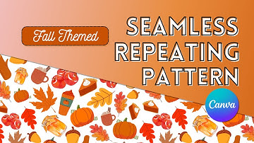 How To Create Fall Themed Seamless Repeating Pattern in Canva | kayohdesign