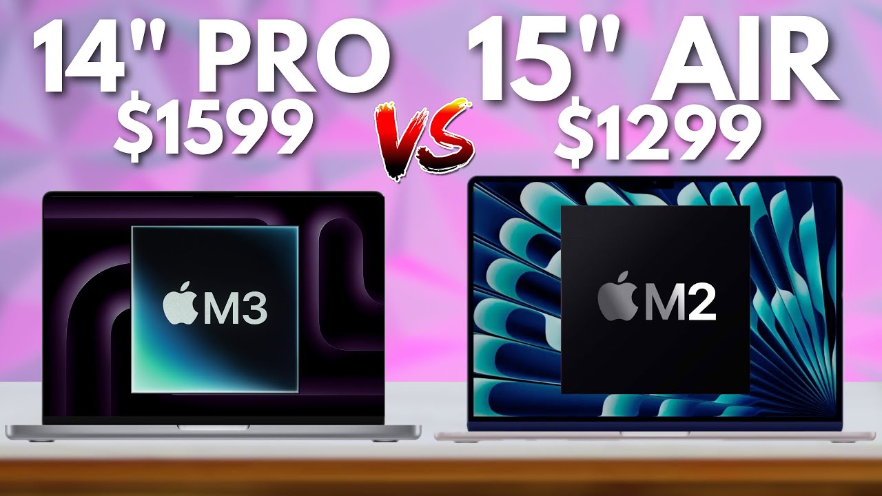 M3 MacBook Pro 14" vs M2 MacBook Air 15" - WHICH SHOULD YOU BUY? - YouTube