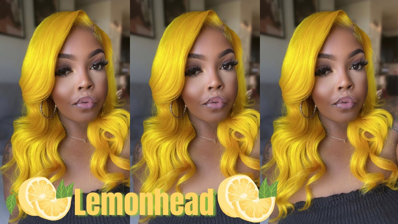 HOW TO WATERCOLOR WIG YELLOW | AMAZON BLONDE WIG REVIEW