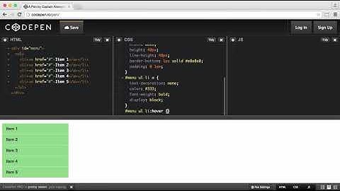 Học CSS   20 Làm menu dọc có dropdown đơn giản